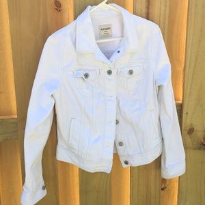 White denim jacket